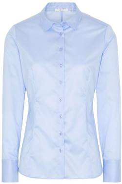 ETERNA Cover Shirt Slim Fit Bluse blau, Einfarbig von Eterna