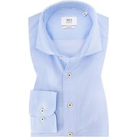 ETERNA Herren Hemd blau Slim Fit von Eterna