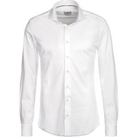 ETERNA Herren Hemd weiß Jersey Slim Fit von Eterna