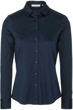 ETERNA Modern Classic Jerseybluse blau, Einfarbig von Eterna