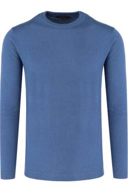 ETERNA Modern Fit Pullover blau, Einfarbig von Eterna