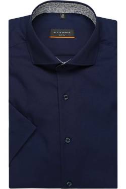 ETERNA Slim Fit Hemd Kurzarm blau von Eterna