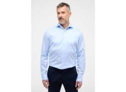 Langarmhemd ETERNA "SLIM FIT" Gr. 42, Normalgrößen, blau (hellblau) Herren Hemden Langarm von Eterna