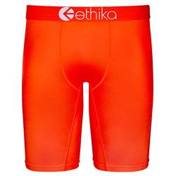Ethika Herren Boxershorts mit Stapeln | Native Orange (sortiert, groß) von Ethika