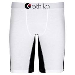 Ethika Herren Boxershorts mit Stapeln | Weiß OG (sortiert, mittel) von Ethika