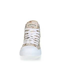 Ethletic Unisex Fair Trainer Cap Hi Cut Collection 18 Sneaker, Terrazzo Caramel | Just White, 37 EU von Ethletic