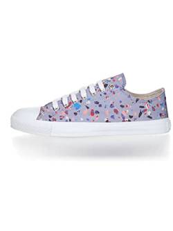 Ethletic Unisex 'Fair Trainer White Cap Low Cut' Sneaker, Terrazzo Blueberry Just White, 39 EU von Ethletic