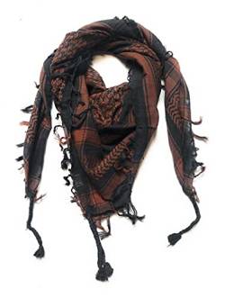 Ethnique Mode Keffieh 100% Cotton Scarf for Men and Women Military Tactical Scarf Military Shemagh, Brown von Ethnique Mode