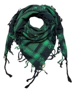 Ethnique Mode Keffieh 100 Percent Cotton Scarf for Men and Women Military Tactical Shemagh Scarf, Green, 115 cm x 115 cm von Ethnique Mode