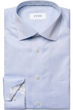 ETON Classic Fit Hemd blau, Einfarbig von Eton