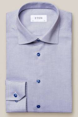 ETON Contemporary Fit Hemd blau, Einfarbig von Eton