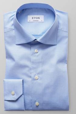 ETON Contemporary Fit Hemd hellblau/weiss, Hahnentritt von Eton