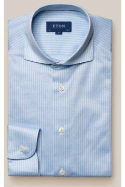 ETON Contemporary Fit Jerseyhemd hellblau, Gestreift von Eton