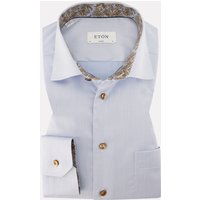 ETON Herren Hemd blau Baumwolle Classic Fit von Eton