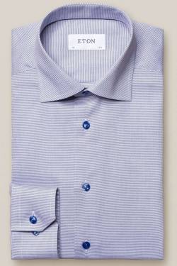 ETON Slim Fit Hemd blau, Einfarbig von Eton