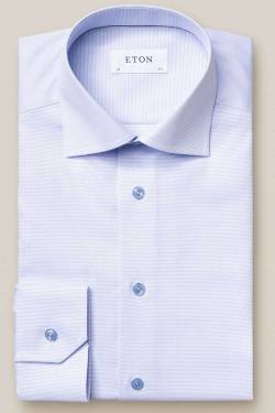 ETON Slim Fit Hemd blau, Einfarbig von Eton