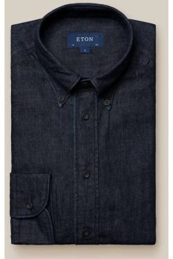 ETON Slim Fit Hemd blau, Einfarbig von Eton