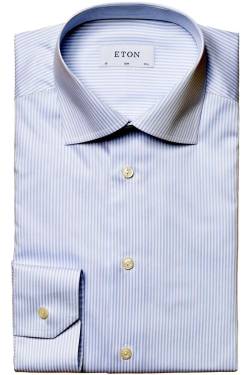 ETON Slim Fit Hemd blau/weiss, Gestreift von Eton