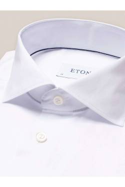 ETON Slim Fit Hemd weiss, Einfarbig von Eton