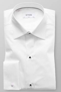 ETON Slim Fit Hemd weiss, Gestreift von Eton