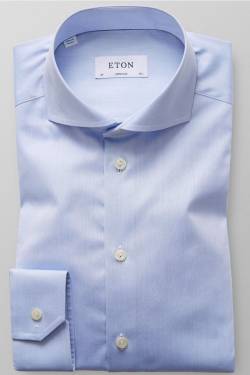 ETON Super Slim Hemd hellblau, Einfarbig von Eton
