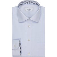 Eton Hemd mit Stretchanteil, feiner Struktur und Ausputz, Classic Fit von Eton