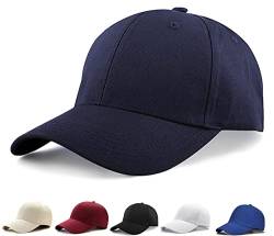 Etyepoh Unisex Kappe - Baseball Cap für Herren und Damen, Verstellbar Reine Farbe Baseboard Baseballkappe Mütze (A-Marine) von Etyepoh