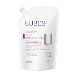 Eubos | 10% UREA Körperlotion, Nachfüllbeutel | 400ml | für trockene Haut | Hautvertäglichkeit dermatologisch bestätigt | Verbesserung Hydratationsfähigkeit der Haut | Spezial-Pflegecreme von Eubos