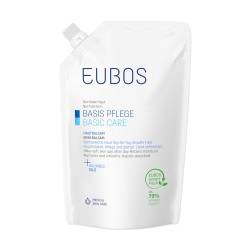 Eubos | Hautbalsam Nachfüllbeutel | 400 ml | für trockene Haut | Feuchtigkeitsspendend | Ohne Mineralöl | Hautverträglichkeit dermatologisch bestätigt von Eubos