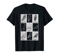 Schachbrett Vogel Geschenk Eule T-Shirt von Eulen Shirts