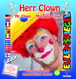 Eulenspiegel 203323 - Schmink-Set Herr Clown, für ca. 40 Masken, Schminkfarben, Karneval, Mottoparty von Eulenspiegel