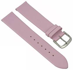 EULIT Uhrenarmband Nappaleder | Weiches Ersatzband in 18mm in Pastelllfarben, Schließe:Gelbgolden, Farbe:rosé von Eulit