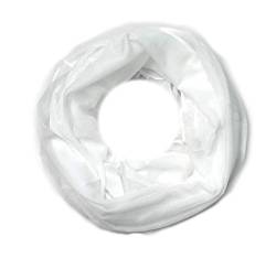 Euly Uni Loop Schal Loopschal Rundschal Schlauchschal Tuch Halstuch Seide (Weiß) von Euly