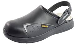 EuroRoutier Basic 2.0 Black Leder, Schuhe, Sicherheitsclogs, CE-Zertifizierung: EN ISO 20345: 2011 SB A-E-FO-SRA (Numeric_39) von EuroRoutier