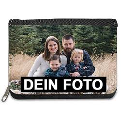 Eurofoto Geldbeutel mit Foto und Text personalisiert | Geldbörse selbst gestalten | Farbe: Schwarz mit Wunschbild von Eurofoto