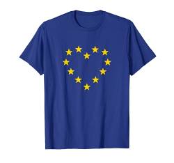 EU Herz Flagge Sterne Europäische Union Fahne Symbol T-Shirt von Europa Symbole by Anne Mathiasz