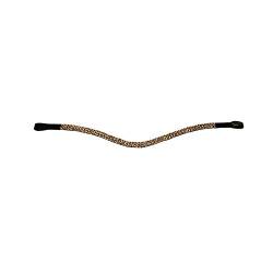 Euroriding Stirnband Twinkle Selection British Line | Farbe: Black/Gold | Größe: Full von Euroriding
