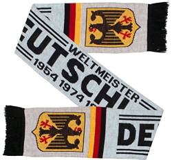 Euroscarves Germany Deutschland Fußball Strickschal Schal Weiß (Matchtrikot) von Euroscarves