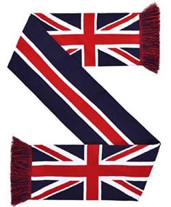 Euroscarves Schal mit Union Jack-Flagge, gestrickt von Euroscarves