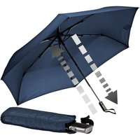 EuroSCHIRM® Taschenregenschirm Automatik 3224, marineblau, extra flach und leicht von Euroschirm