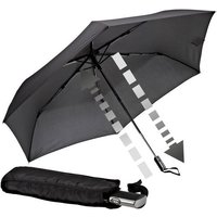 EuroSCHIRM® Taschenregenschirm Automatik 3224, schwarz, extra flach und leicht von Euroschirm