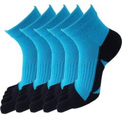 Evedaily Herren Socken Zehensocken Baumwolle Sneakersocken 39-42 Blau (5 Paar) JZMC1688017 von Evedaily