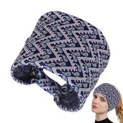 Eventerde Boho Bandeau Stirnbänder | Bedrucktes breites Bandana-Stirnband,Workout-Kopftuch, Bandana-Stirnband für Frauen, Twist-Haar-Accessoires von Eventerde