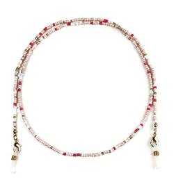 Ever Bloom Damen Designer Brillenband, zuverlässige Brillenkette für Sonnenbrillen und Lesebrillen, bequemer Maskenhalter mehrfarbig, Brillen Ketten:Pink von Ever Bloom