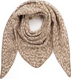 Ever Bloom Damen Leopard Schal, Leo Muster, Weiche Warmer Dreieck Schal, Halstuch für Winter Herbst Lang Kuschelig, Schal Farben:Beige von Ever Bloom