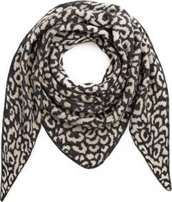 Ever Bloom Damen Leopard Schal, Leo Muster, Weiche Warmer Dreieck Schal, Halstuch für Winter Herbst Lang Kuschelig, Schal Farben:Schwarz von Ever Bloom