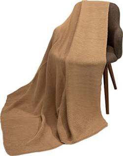 Ever Bloom Damen Winter Poncho Schal auch als warme leiche Kuscheldecke, Multifunktion, Schal Decke 2022:Dunkel Camel von Ever Bloom