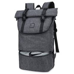 EverVanz Laptop-Rucksack, Wasserfester Wanderrucksack, Sporttasche mit Schuhfach, Leichter Tagesrucksack, Stylische Schultasche von EverVanz