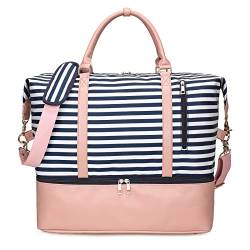 EverVanz Wochenend-Reisetasche Damen Handgepäck Reisetasche aus Polyester mit Schuhfach und Trolley Sleeve von EverVanz