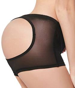 Everbellus Damen Butt Lifter Kolben-Heber Höschen Boyshorts Unterwäsche Schwarz X-Large von Everbellus